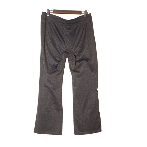 Under Armour Flare Leg Sweatpants Large Women's Gray Elastic Waist Drawstring - Picture 3 of 6